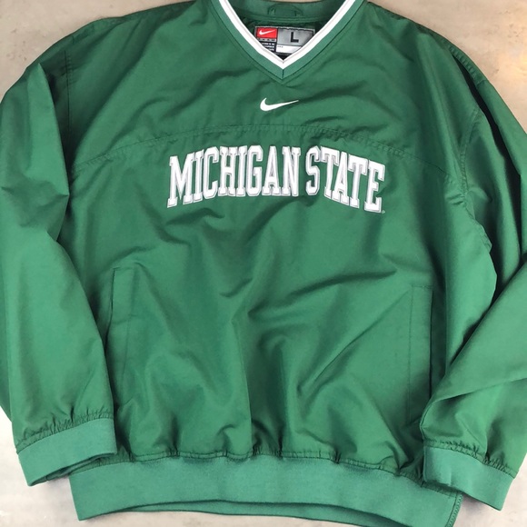 Nike Other - Nike Vintage Men’s MSU V-Neck Pullover Windbreaker